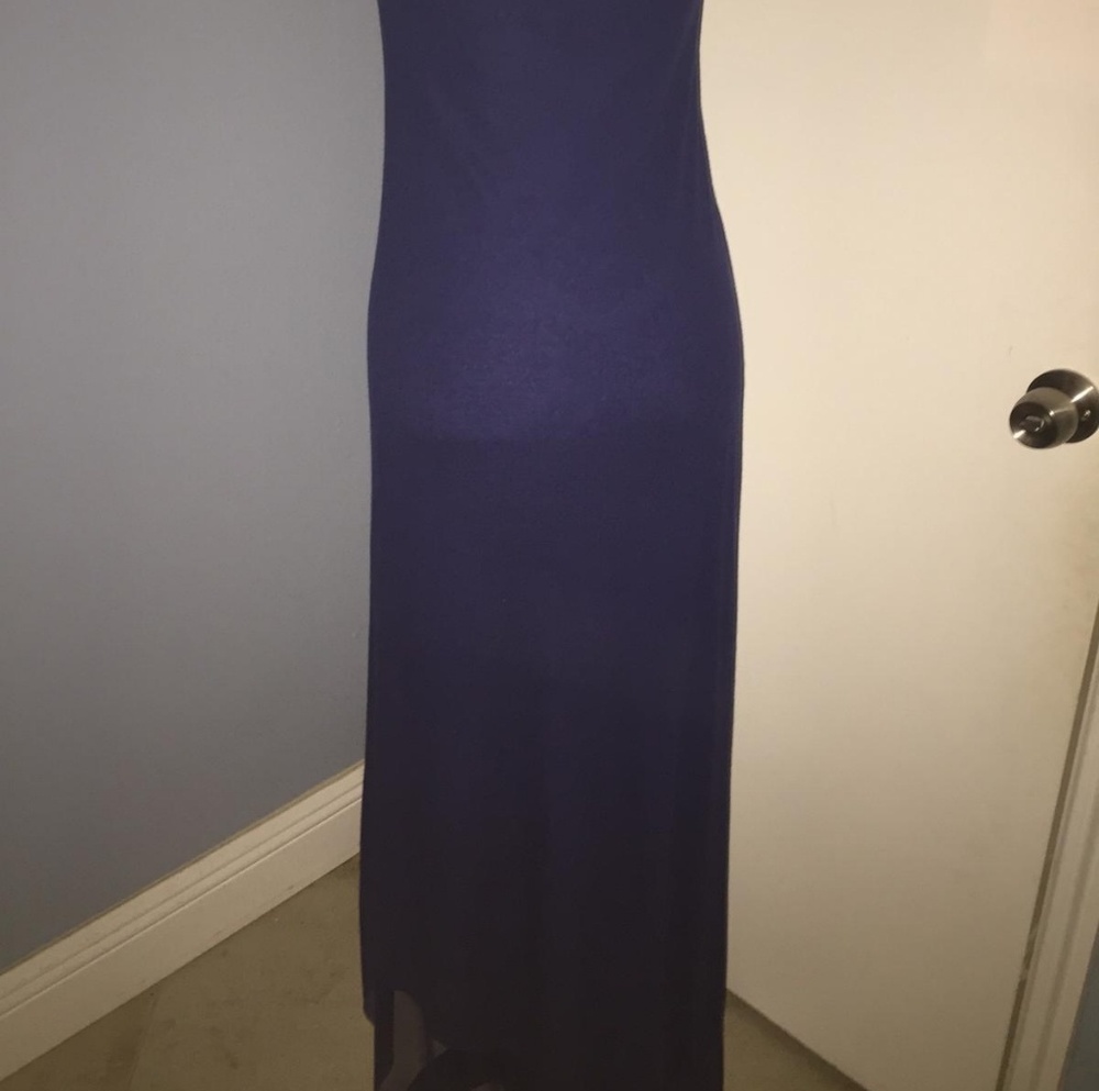 BCBGMaxazria Blue Kendall Asymmetrical dress - Picture 7 of 7